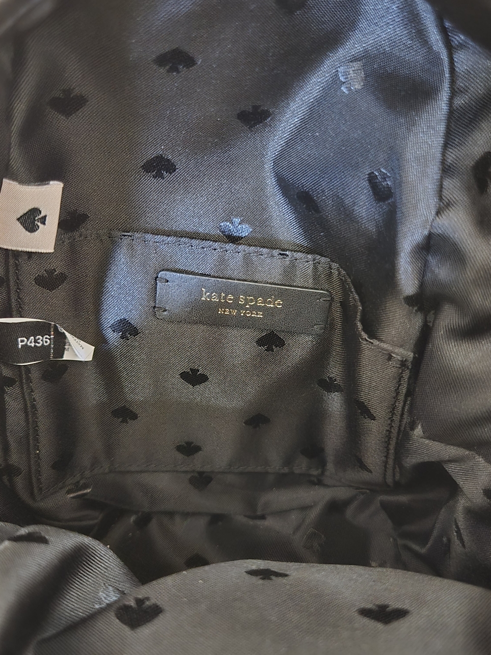 kate spade New York Quilted Black Mini Backpack - Picture 6 of 6